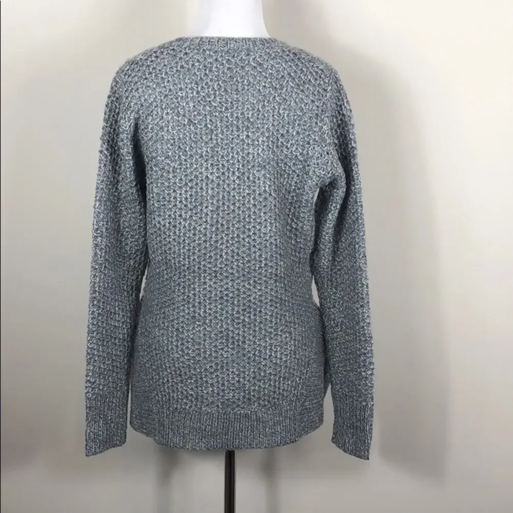 StyleStalker Grey Kyanite Sweater Knit Draped Hem NWT Size Small